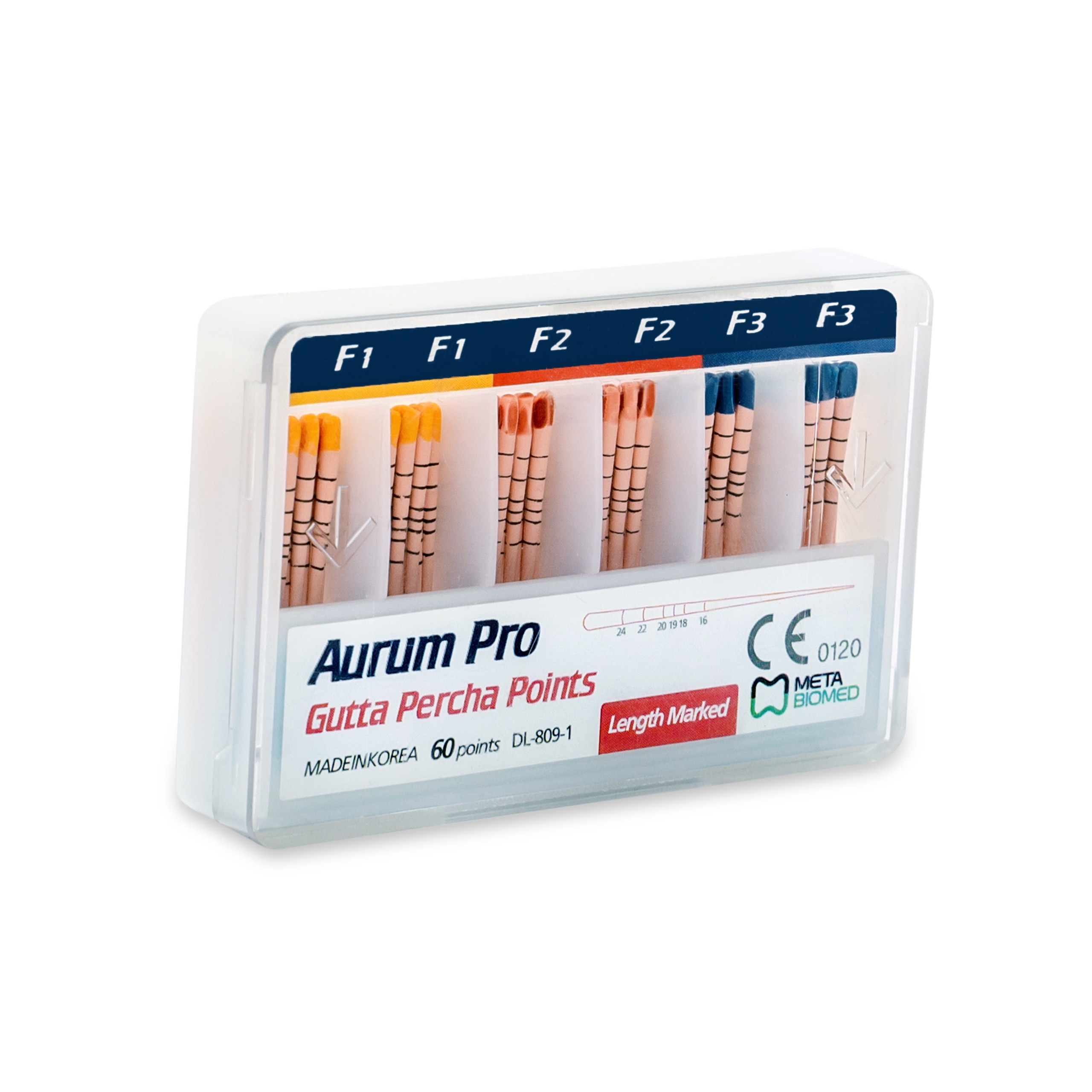 Aurum Pro Gutta Percha Points (F1, F2, F3)